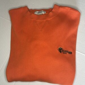 Abercrombie & Fitch orange long sleeve  Crewneck sweater Men’s size XL